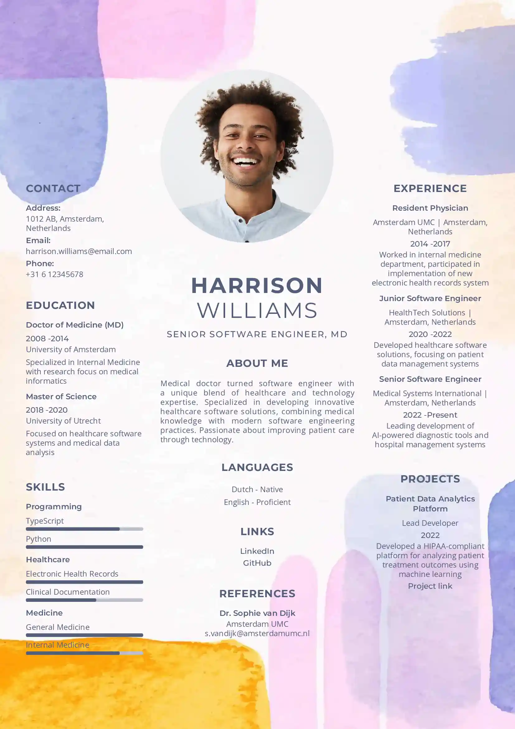 Resume or CV template 7